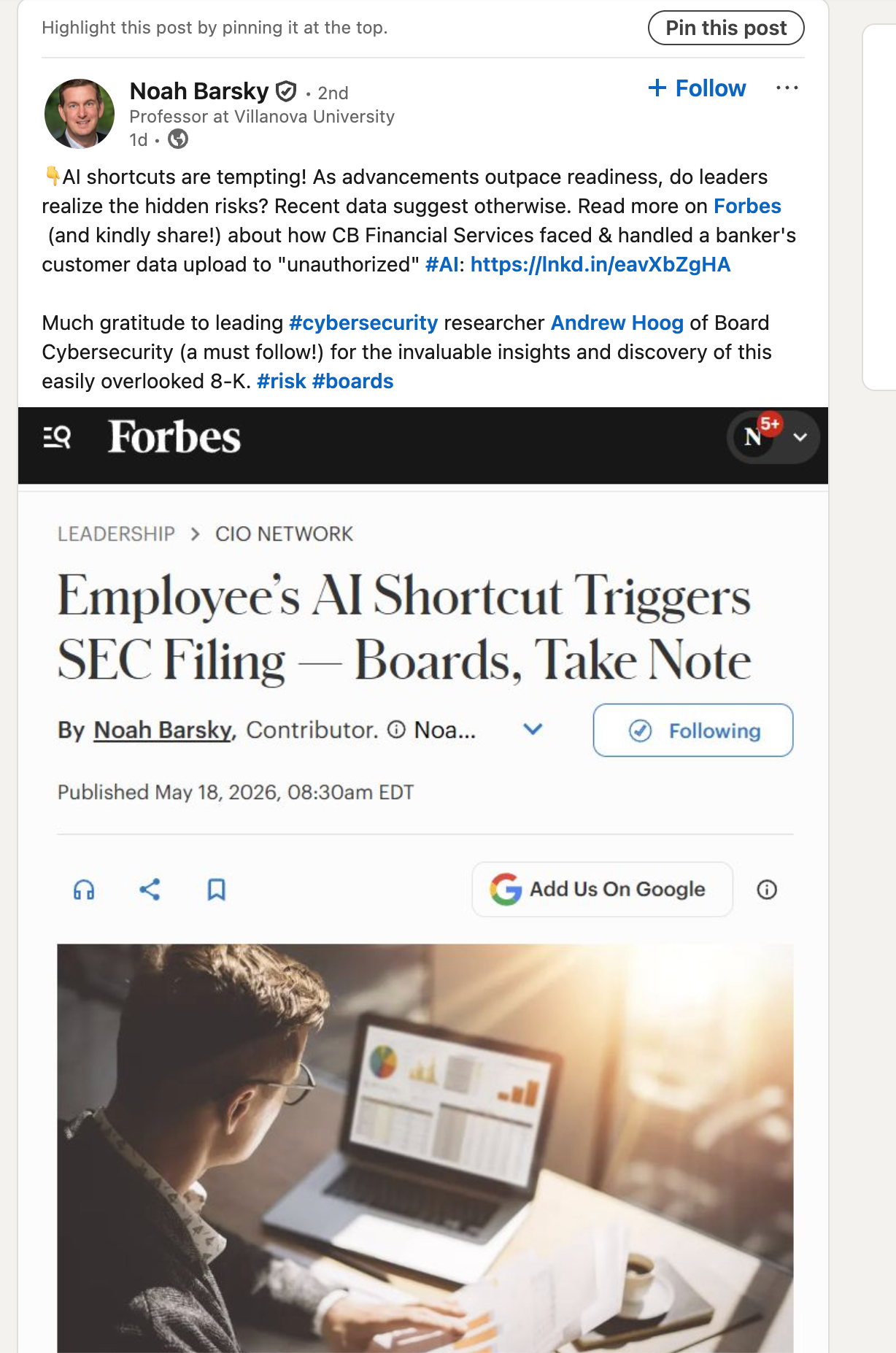 Employee AI shortcuts are becoming board-visible risk events