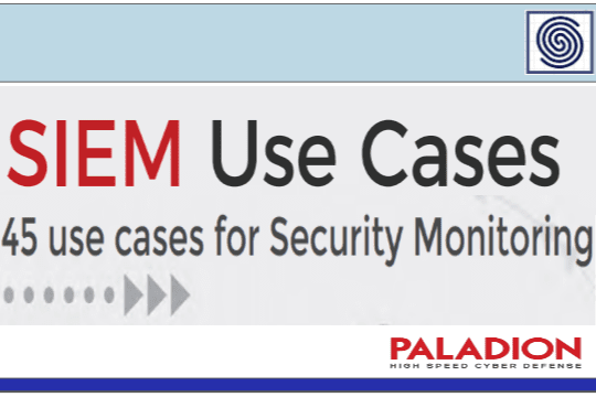 45 SIEM Use Cases for Security Monitoring by Paladion Cyber Defense.