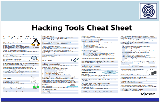 Hacking Tools Cheat Sheet by Compass Security