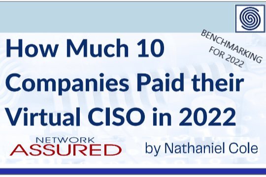 How Much 10 Companies Paid Their Virtual CISO Service in 2022 Benchmark by Nathaniel Cole