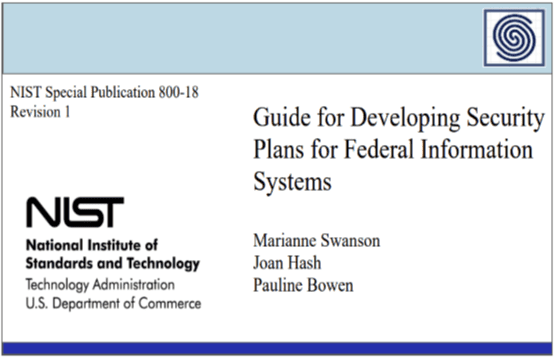 Guide for Developing Security Plans by NIST
