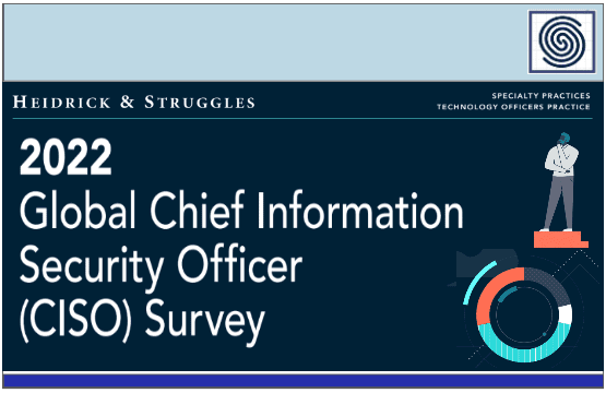 2022 Global Chief Information Security Officer (CISO) Survey by HEIDRICK & STRUGGLES – SPECIALITY PRACTICES TECHNOLOGY OFFICERS PRACTICE