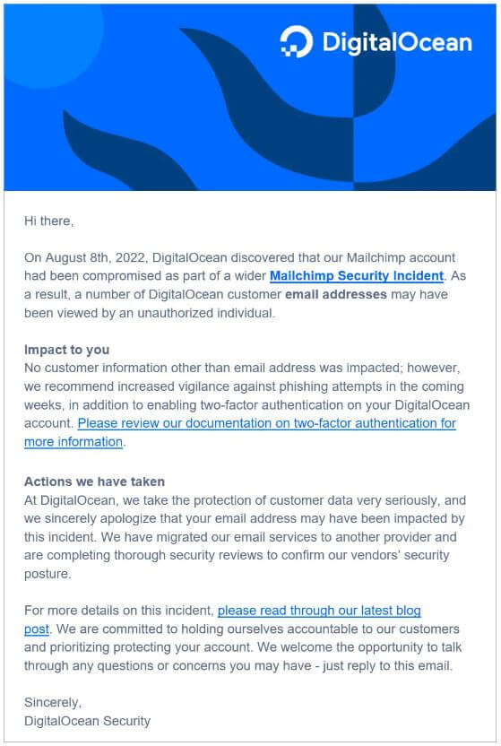 MailChimp breach exposes email addresses and Callback phishing