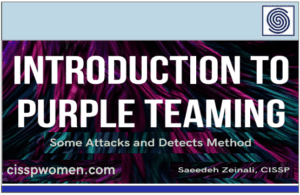 Introducing to Pueple Teaming – Some Attacks and Detects Methods by Saeedeh Zeinali