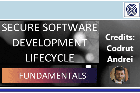 Secure Software Development Lifecycle Fundamentals by Codrut Andrei