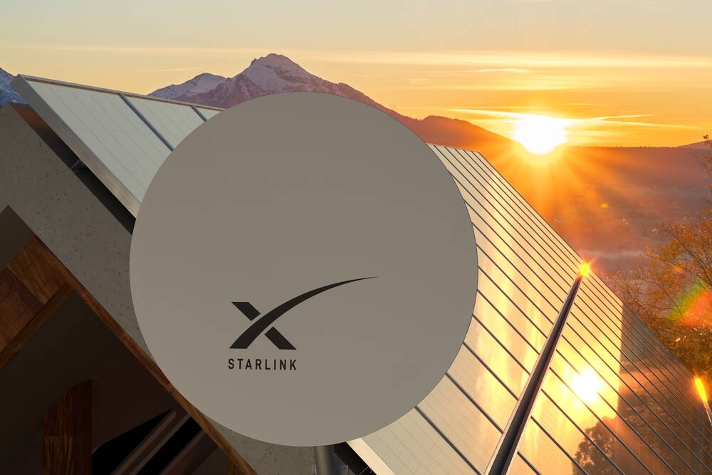 Starlink satellite dish cracked on stage at Black Hat