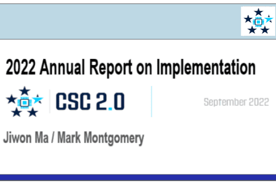 2022 Annual Report on Implementation – CSC 2.0 by Jiwon Ma – Mark Montgomery