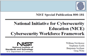 National Initiative for Cybersecurity Education (NICE) – Cybersecurity Workforce Framework – NIST Special Publication 800-181