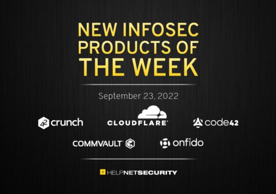 New infosec products of the week: September 23, 2022