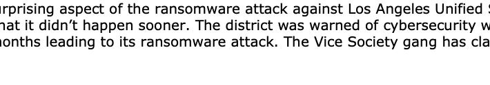 LA School District Forewarned of Malware, Attack Risks