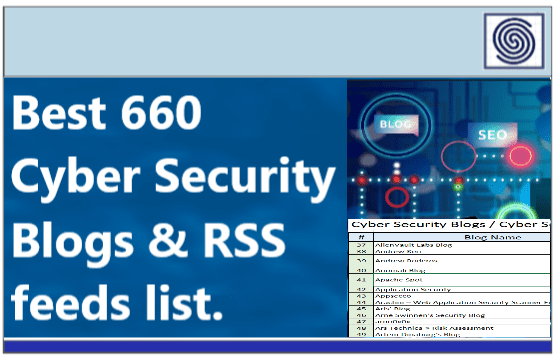 CISO2CISO Toolbox Series – Cyber Security Blogs / Cyber Security RSS Feeds List –
