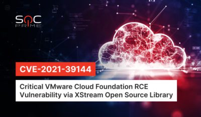 Detect CVE-2021-39144: Critical Remote Code Execution Vulnerability in VMware Cloud Foundation via XStream Open Source Library
