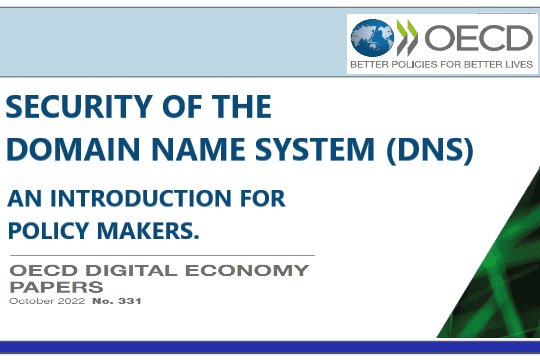 SECURITY OF THE DOMAIN NAME SYSTEM (DNS) – AN INTRODUCTION FOR POLICY MAKERS
