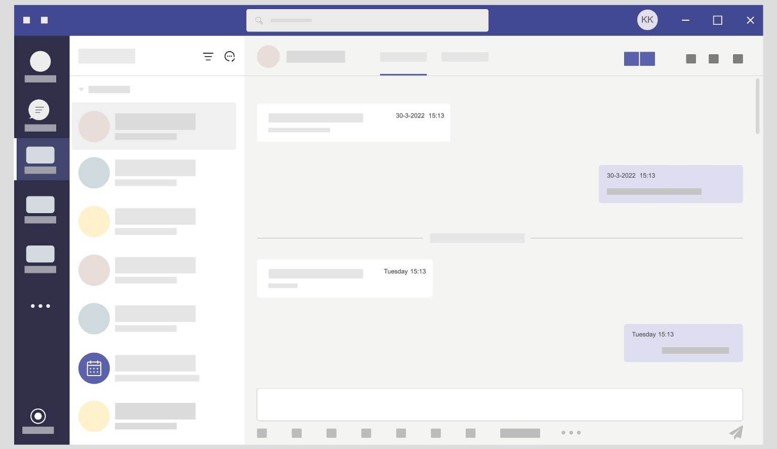 The Microsoft Teams chat integration into Outlook