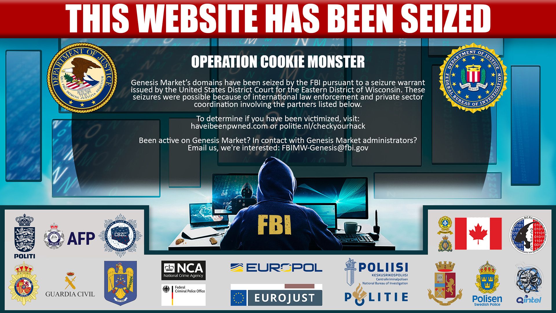 Seized Genesis Market Data is Now Searchable in Have I Been Pwned, Courtesy of the FBI and “Operation Cookie Monster”