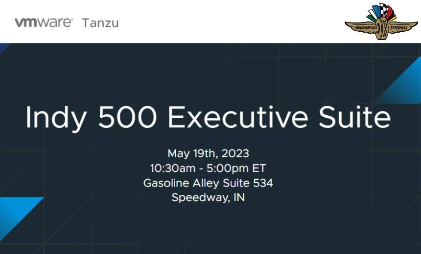 Indy 500 Executive Suite with VMware Tanzu
