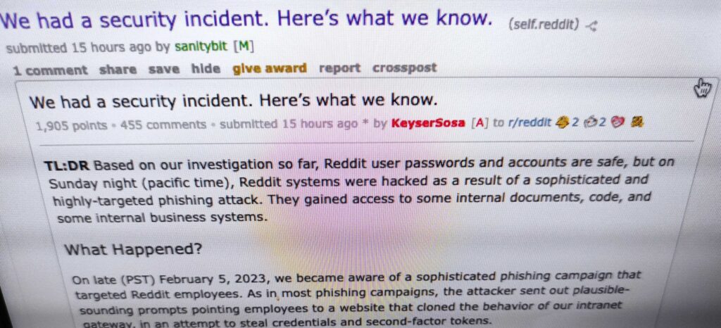 ransomware-gang-takes-credit-for-february-reddit-hack-–-source:-wwwsecurityweek.com