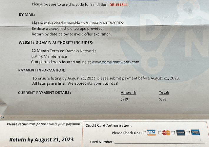 Who’s Behind the DomainNetworks Snail Mail Scam? – Source: krebsonsecurity.com