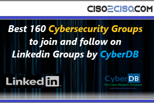 Best 160 Cybersecurity Groups On LinkedIn by CyberDB