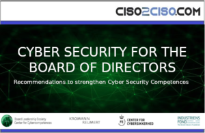 CYBER SECURITY FOR THE BOARD OF DIRECTORS
