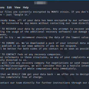 Monti Ransomware gang launched a new Linux encryptor – Source: securityaffairs.com