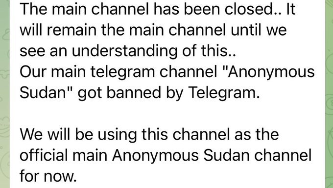 Anonymous Sudan launched a DDoS attack against Telegram – Source: securityaffairs.com