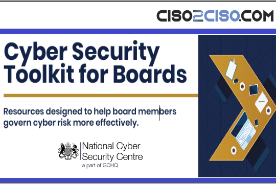 Cyber Security Toolkit for Boards by NCSC – Resources designed to help board members govern cyber risk more effectively.