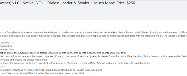 bunnyloader,-a-new-malware-as-a-service-advertised-in-cybercrime-forums-–-source:-securityaffairs.com
