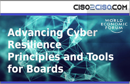Advancing Cyber Resilience Principles and Tools for Boards
