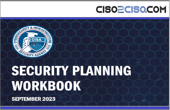 CISA Security Planning Workbook 508 Compliant