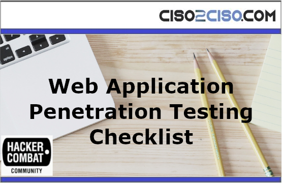 Web Application Penetration Testing Checklist