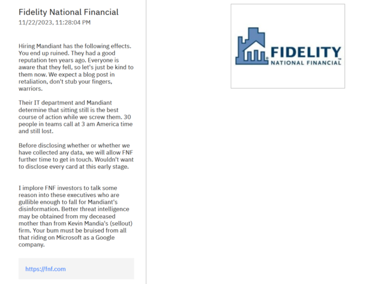 Fidelity National Financial Takes Down Systems Following Cyberattack