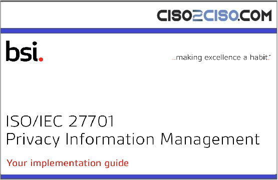 ISO/IEC 27701Privacy Information Management – Your implementation guide