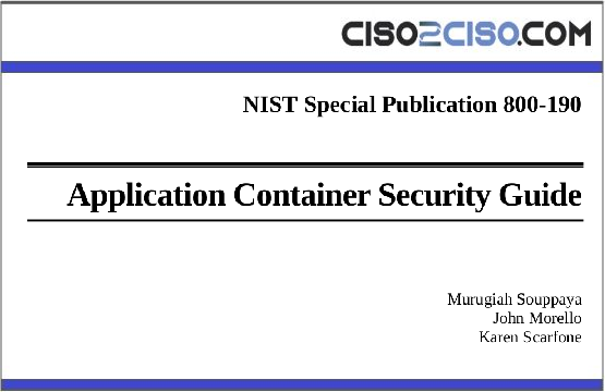 Application Container Security Guide