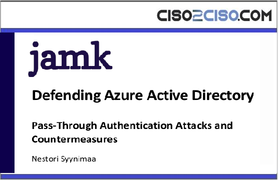 Defending Azure Active Directory