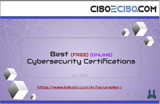 Best Cybersecurity Certifications online