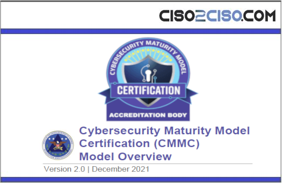 Cybersecurity Maturity Model Certification (CMMC) Model Overview