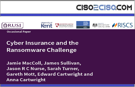 Cyber Insurance and theRansomware Challenge