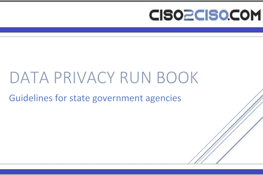 Data Privacy Run Book For State Government Agencies