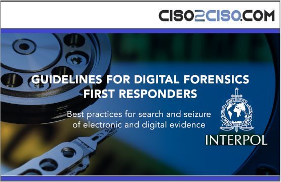 GUIDELINES FOR DIGITAL FORENSICS FIRST RESPONDERS