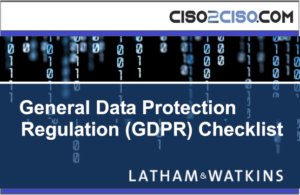 General Data Protection Regulation (GDPR) Checklist