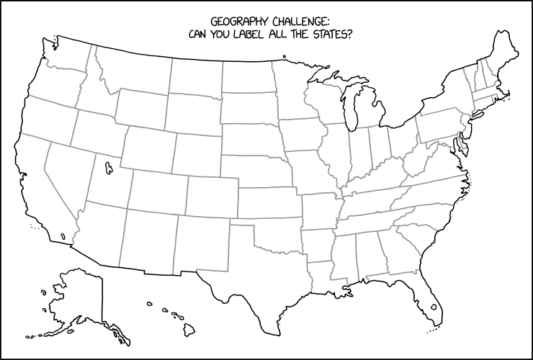 Randall Munroe’s XKCD ‘Label the States’ – Source: securityboulevard.com