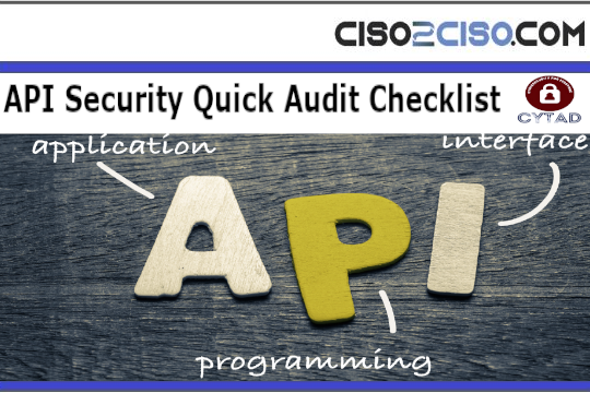 API Security Quick Audit Checklist