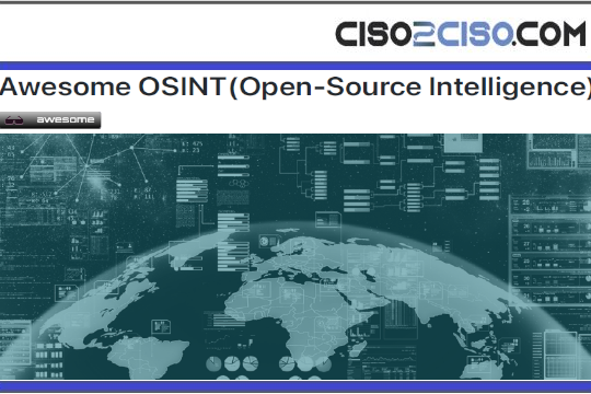 Awesome OSINT Open Source Intelligence
