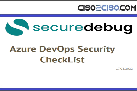 Azure DevOps Security CheckList