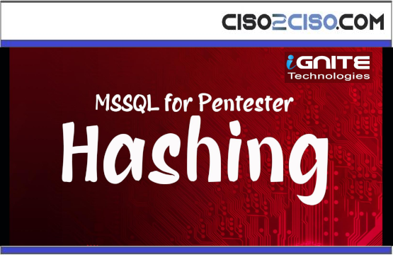MSSQL for Pentester Hashing