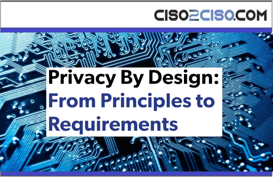 Privacy By Design: From Principles to Requirements