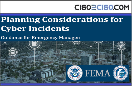 Planning Considerations for Cyber Incidents