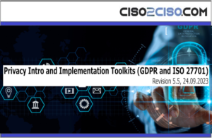 Privacy Intro and Implementation Toolkits (GDPR and ISO 27701)