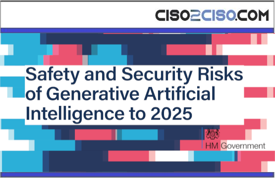Safety and Security Risks of Generative Artificial Intelligence to 2025